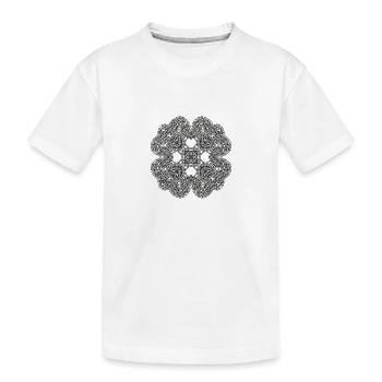 Ornament - Kinder Premium Bio T-Shirt - Weiß - Vorne