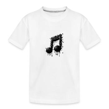 Liquid Music Gamme de croches - T-shirt bio Premium Enfant - blanc - Devant