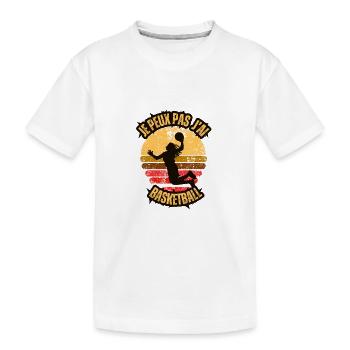 Basketball - je peux pas , j'ai Basketball - T-shirt bio Premium Enfant - blanc - Devant