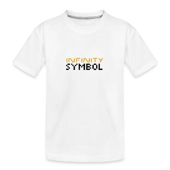 Infinity Symbol - Kids' Premium Organic T-Shirt - white - Front