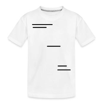Fluchtlinien / Trajectories (1c) - Kids' Premium Organic T-Shirt - white - Front