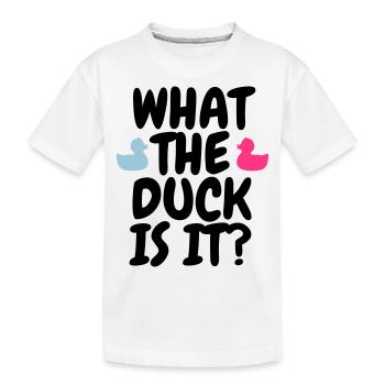 Gender Reveal Party - Kinder Premium Bio T-Shirt - Weiß - Vorne