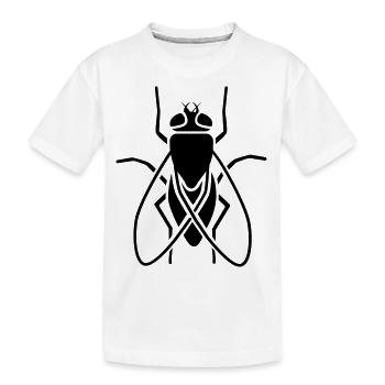 Insekt - Fliege - Kinder Premium Bio T-Shirt - Weiß - Vorne