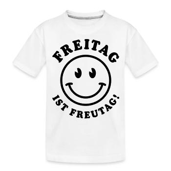 Le vendredi est Freutag! - T-shirt bio Premium Enfant - blanc - Devant