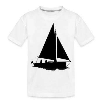 bateau à voile - T-shirt bio Premium Enfant - blanc - Devant