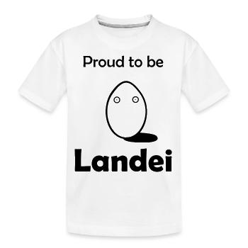 Proud to be Landei - Kinder Premium Bio T-Shirt - Weiß - Vorne