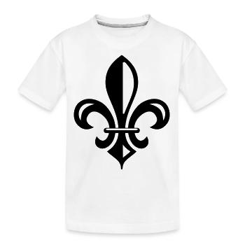 royal lily - Kids' Premium Organic T-Shirt - white - Front