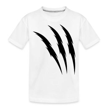 krallen - Kinder Premium Bio T-Shirt - Weiß - Vorne