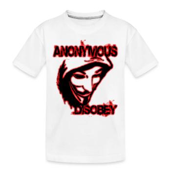anonymous disobey - T-shirt bio Premium Enfant - blanc - Devant