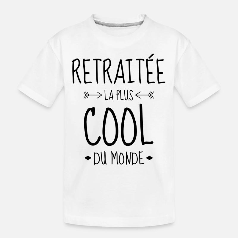 retraite / retraité / retraitée / pension - T-shirt bio Premium Enfant - blanc