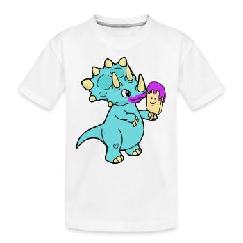 Dino Hunger Ice Fantasy Enfants Bébé - T-shirt bio Premium Enfant - blanc - Devant
