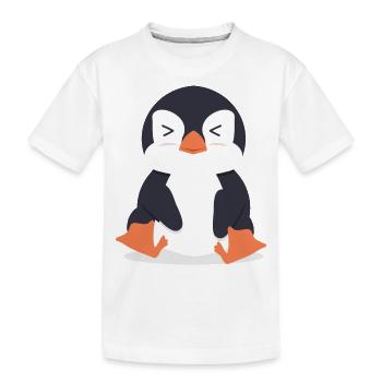 Pingouin - T-shirt bio Premium Enfant - blanc - Devant
