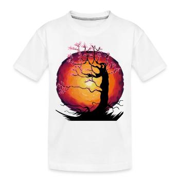 Arbre Cerisier Fleur Fantaisie Fleur de Cerisier Asie Japon - T-shirt bio Premium Enfant - blanc - Devant