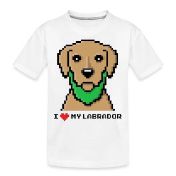 I ❤️ my Labrador - Labbi Dog Labrador Labbilove - Kids' Premium Organic T-Shirt - white - Front