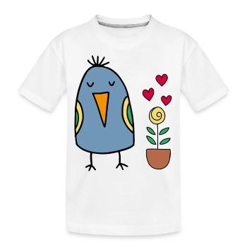 Spring - Kids' Premium Organic T-Shirt - white - Front