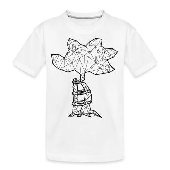 ScoliTree black - Kids' Premium Organic T-Shirt - white - Front