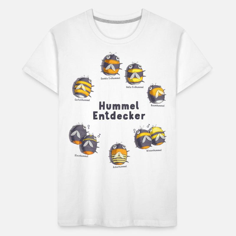 Bumblebee Explorer - connaissez-vous toutes les espèces de bourdons? T-shirt bio Premium Enfant