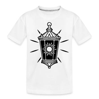 Lanterne solaire - T-shirt bio Premium Enfant - blanc - Devant