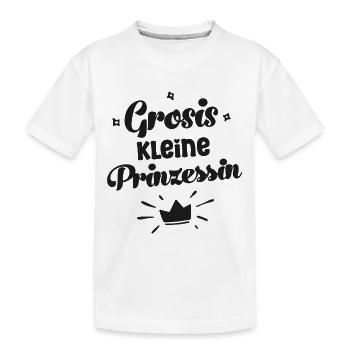 Grosis kleine Prinzessin Oma Schweiz Grosi Schweiz - Kinder Premium Bio T-Shirt - Weiß - Vorne
