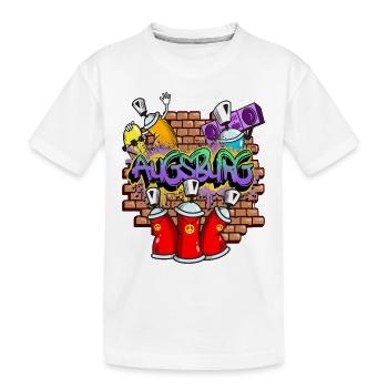 Augsburg Allemagne Ville Graffiti Sprayer Skater - T-shirt bio Premium Enfant - blanc - Devant