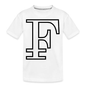 Contour franconien noir - T-shirt bio Premium Enfant - blanc - Devant