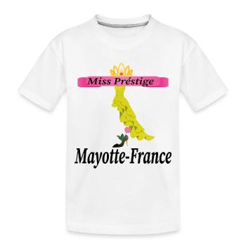 miss prestige France Mayotte - T-shirt bio Premium Enfant - blanc - Devant
