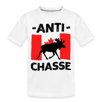 Anti chasseur Canada - T-shirt bio Premium Enfant - blanc - Devant
