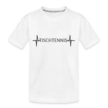 Tischtennis - Sport Spruch - Tischtennisspieler - Kinder Premium Bio T-Shirt - Weiß - Vorne