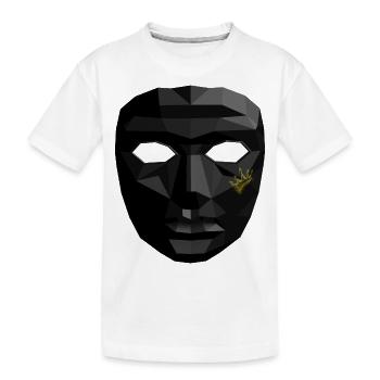 Geometric mask - Kids' Premium Organic T-Shirt - white - Front