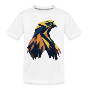 Aigle abstrait - T-shirt bio Premium Enfant - blanc - Devant