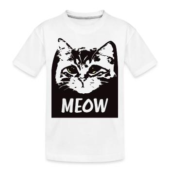Miaou Chat - T-shirt bio Premium Enfant - blanc - Devant