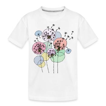 Löwenzahn - Kinder Premium Bio T-Shirt - Weiß - Vorne