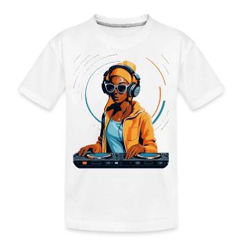 Le mix parfait pour votre musique - T-shirt bio Premium Enfant - blanc - Devant