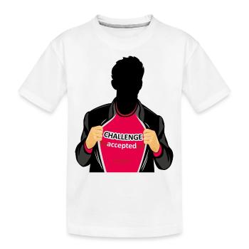 Défi accepté - T-shirt bio Premium Enfant - blanc - Devant