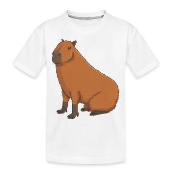 Capybara sucré - T-shirt bio Premium Enfant - blanc - Devant