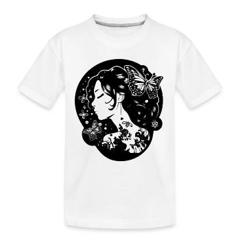 Belle esthétique gothique: fille gothique avec - T-shirt bio Premium Enfant - blanc - Devant