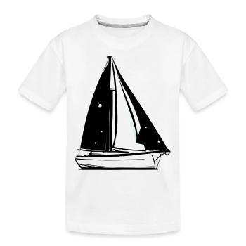 Voilier Voilier Voilier Voilier Voile Marin - T-shirt bio Premium Enfant - blanc - Devant