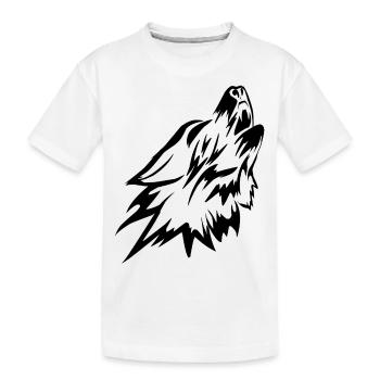Club du loup - T-shirt bio Premium Enfant - blanc - Devant