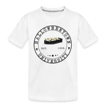 Spooky Halloween Town Design: Université de Salem - T-shirt bio Premium Enfant - blanc - Devant