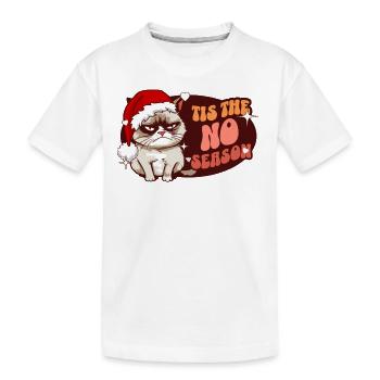It's The No Season Angry Cat Women Funny Christmas - Kinder Premium Bio T-Shirt - Weiß - Vorne