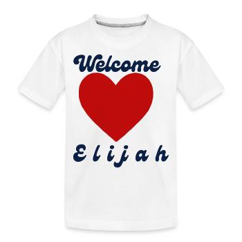 Elijah willkommen - Kinder Premium Bio T-Shirt - Weiß - Vorne
