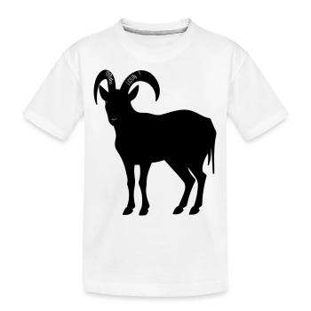 Chèvre - T-shirt bio Premium Enfant - blanc - Devant