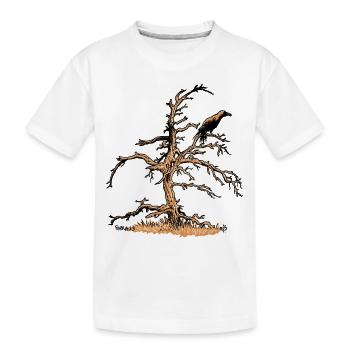 Corbeau et Pin - T-shirt bio Premium Enfant - blanc - Devant