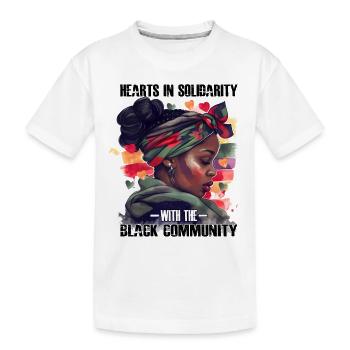 Black Community - Black History Month African - Kids' Premium Organic T-Shirt - white - Front