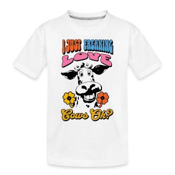 Vache Vaches - T-shirt bio Premium Enfant - blanc - Devant