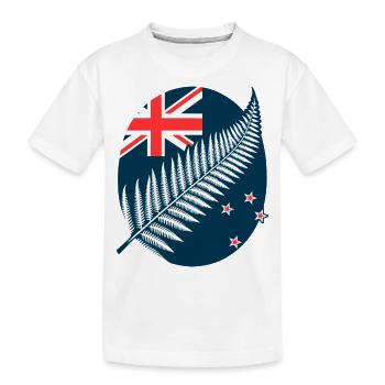 New Zealand Aotearoa Kiwi 6 - Kids' Premium Organic T-Shirt - white - Front