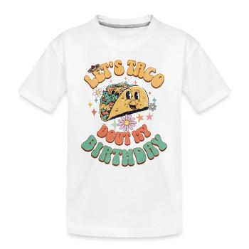 Taco - Kinder Premium Bio T-Shirt - Weiß - Vorne