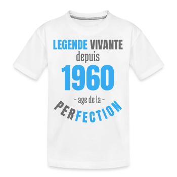 LEGENDE VIVANTE depuis 1960 - T-shirt bio Premium Enfant - blanc - Devant
