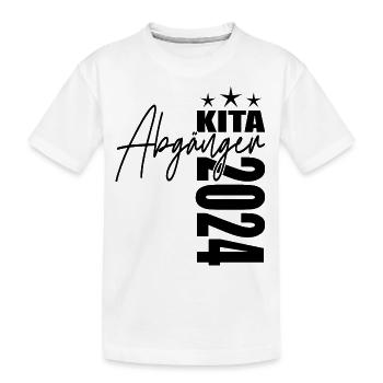 Kita Abgänger 2024 - Kinder Premium Bio T-Shirt - Weiß - Vorne