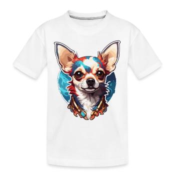 Chihuahua / petit chien / animal / minuscule / race - T-shirt bio Premium Enfant - blanc - Devant